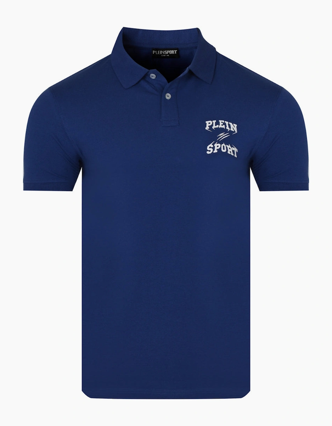 Philipp Plein Men's Navy Plein Sport Logo Blue Polo Shirt  L