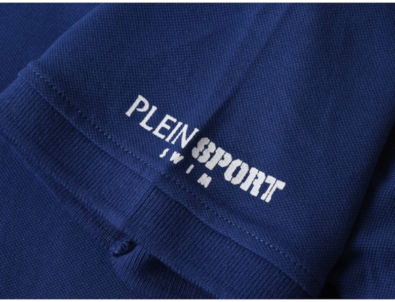 Plein Sport Small Logo Navy Blue Polo Shirt