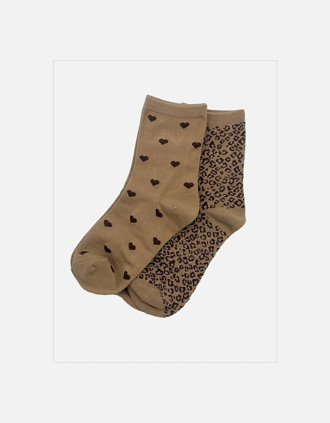 Love Leo Sock Set-Camel Mix, 4 of 3