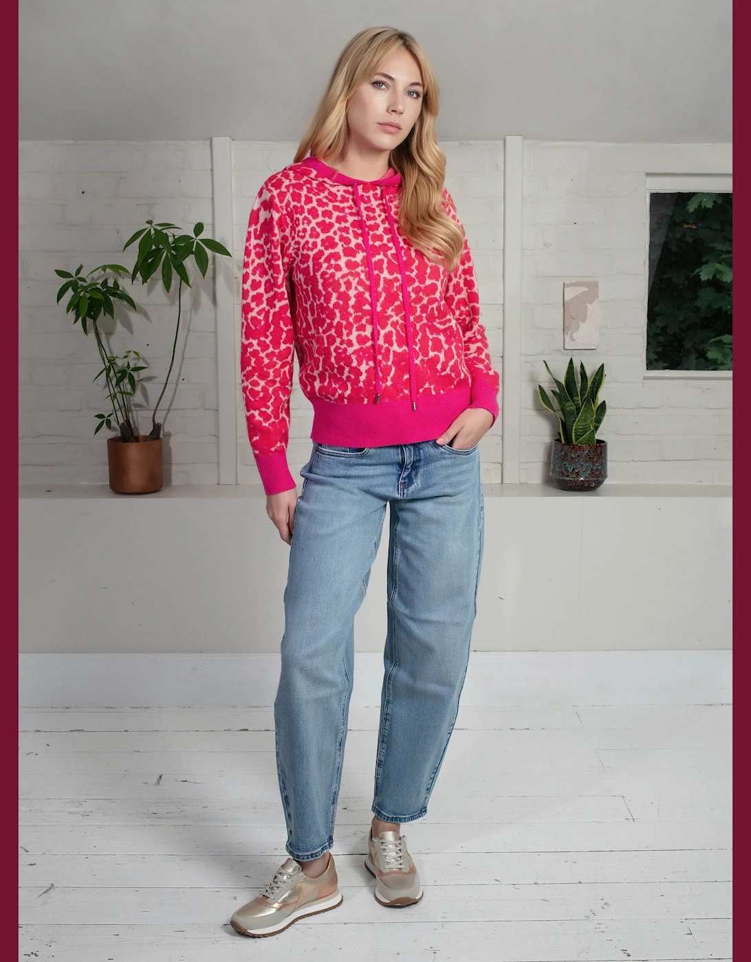 Leopard Norwood Hoodie in Pink, 8 of 7