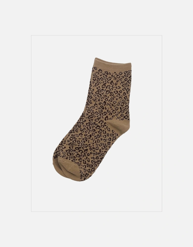 Love Leo Sock Set-Camel Mix