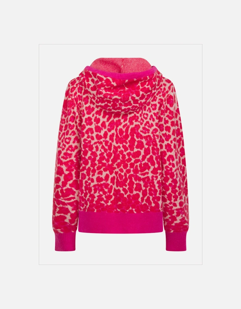 Leopard Norwood Hoodie in Pink