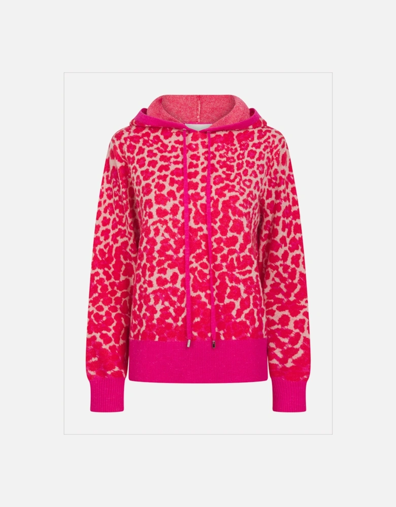 Leopard Norwood Hoodie in Pink
