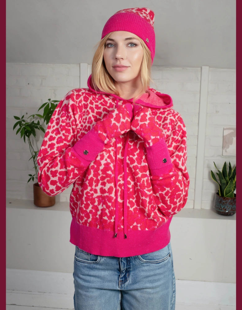 Leopard Norwood Hoodie in Pink