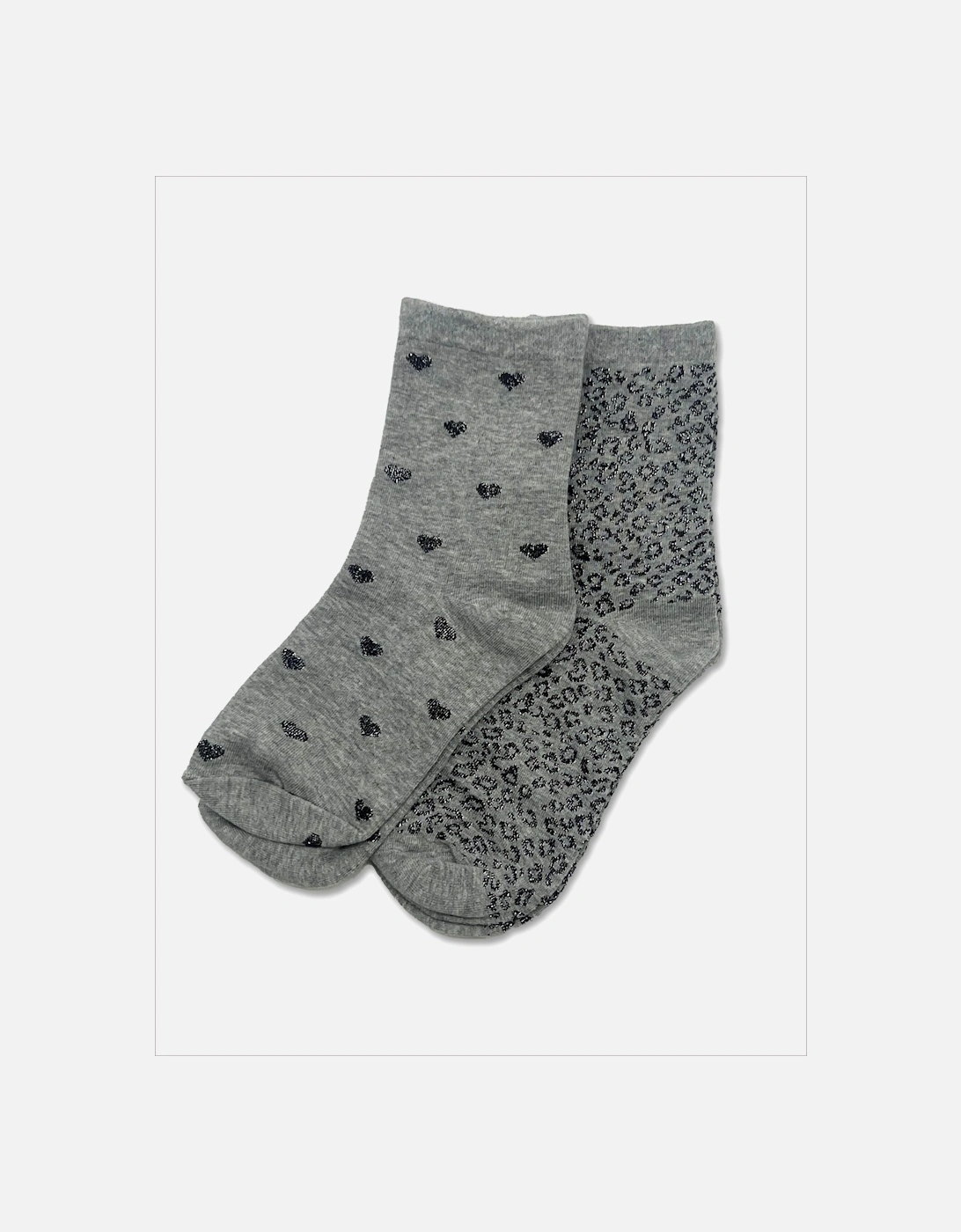 Love Leo Sock Set-Grey Mix, 4 of 3