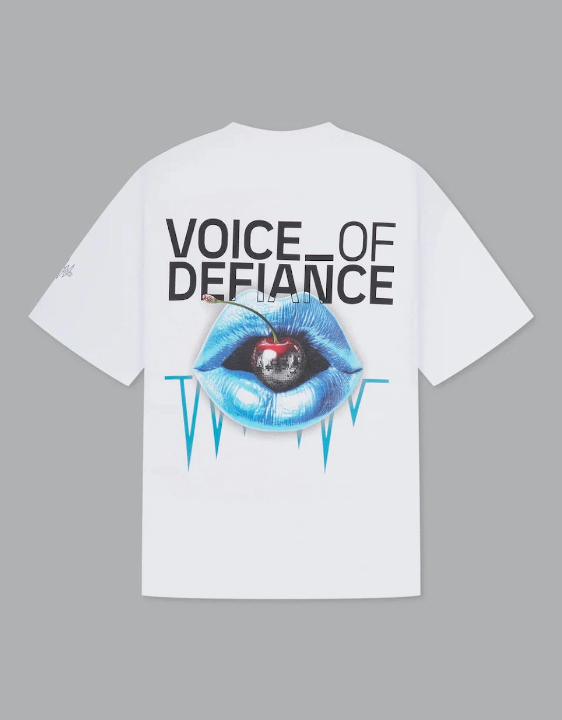 White Lines Cherry T-Shirt White