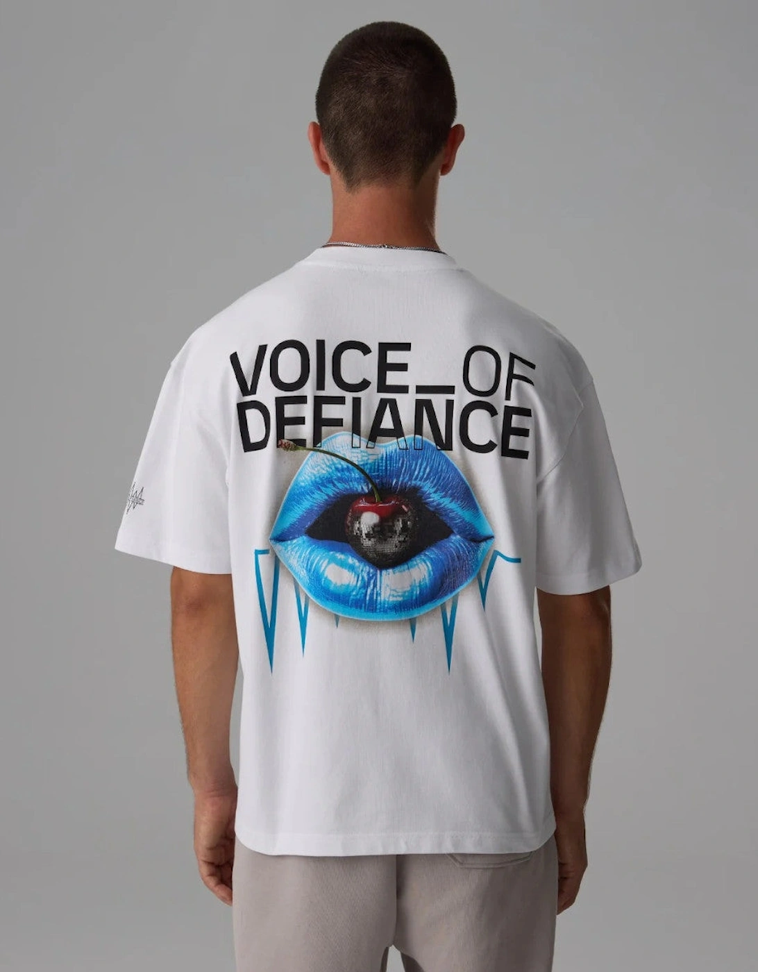 White Lines Cherry T-Shirt White
