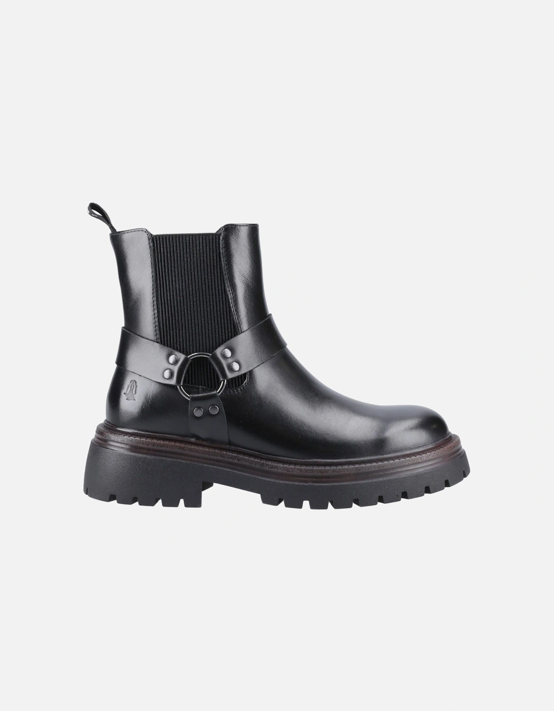 Raye Leather Women's Black Leather Flat Chelsea Boots