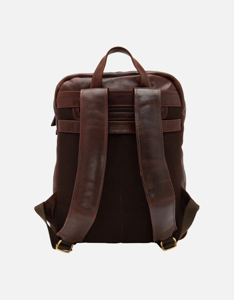 Waterloo Leather Rucksack Brown