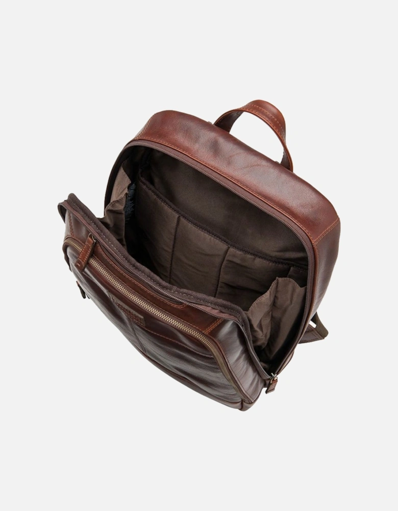 Waterloo Leather Rucksack Brown