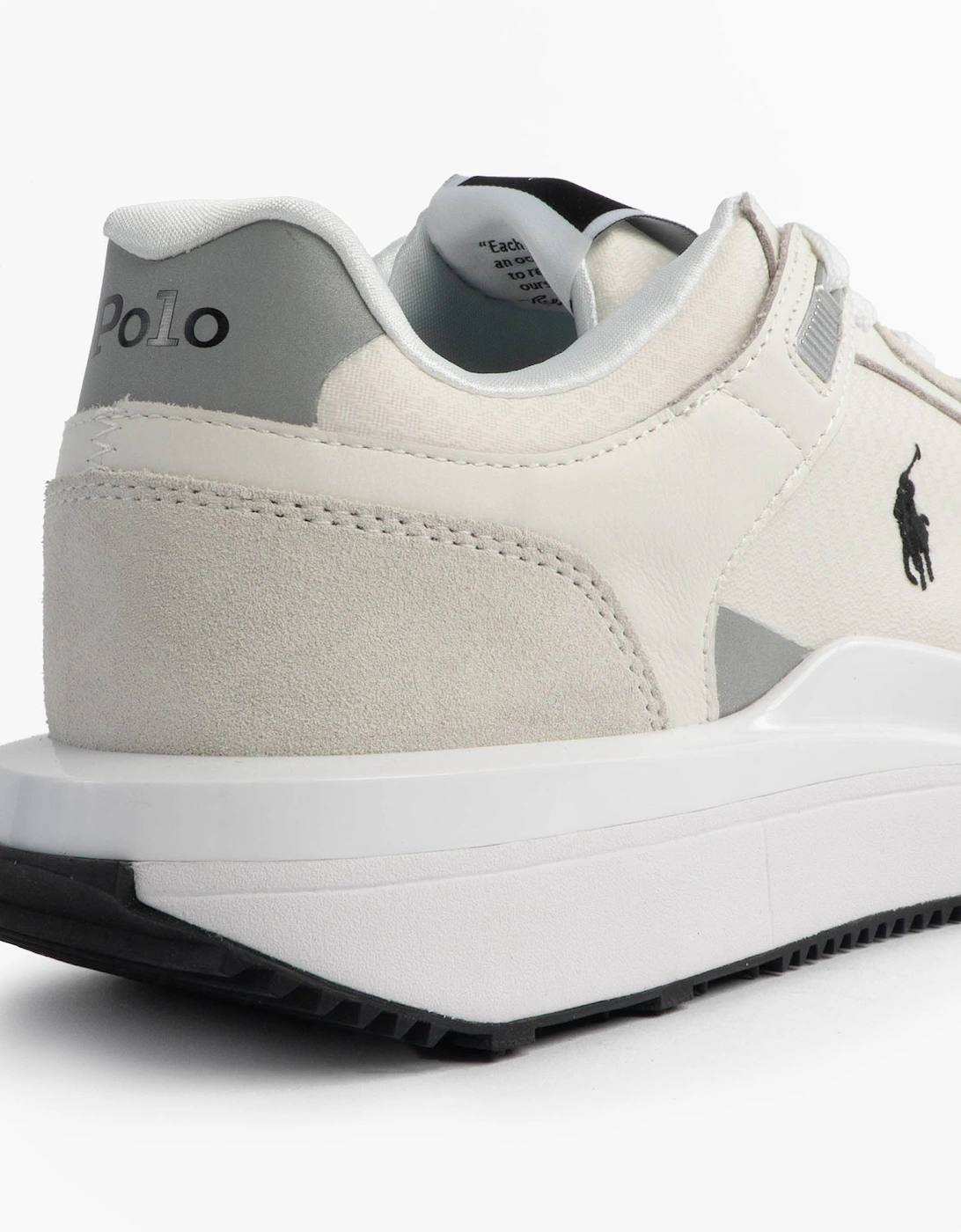 Train 89 V2 Mens Suede Panelled Trainer White