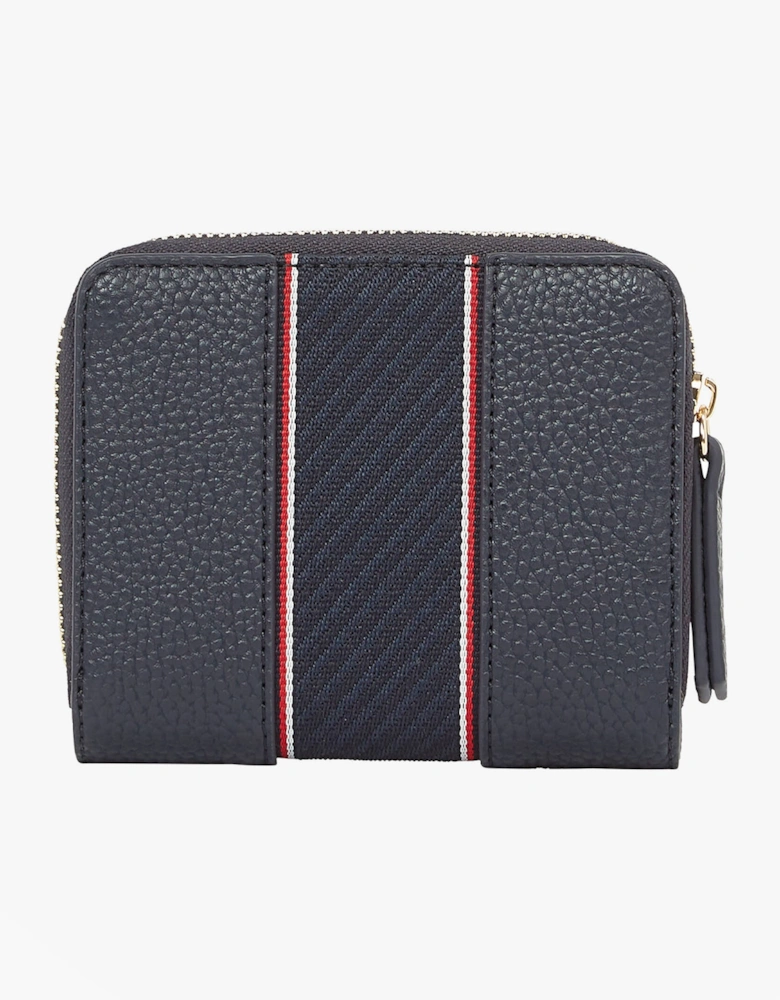 Womens monogram wallet with TH signature Navy