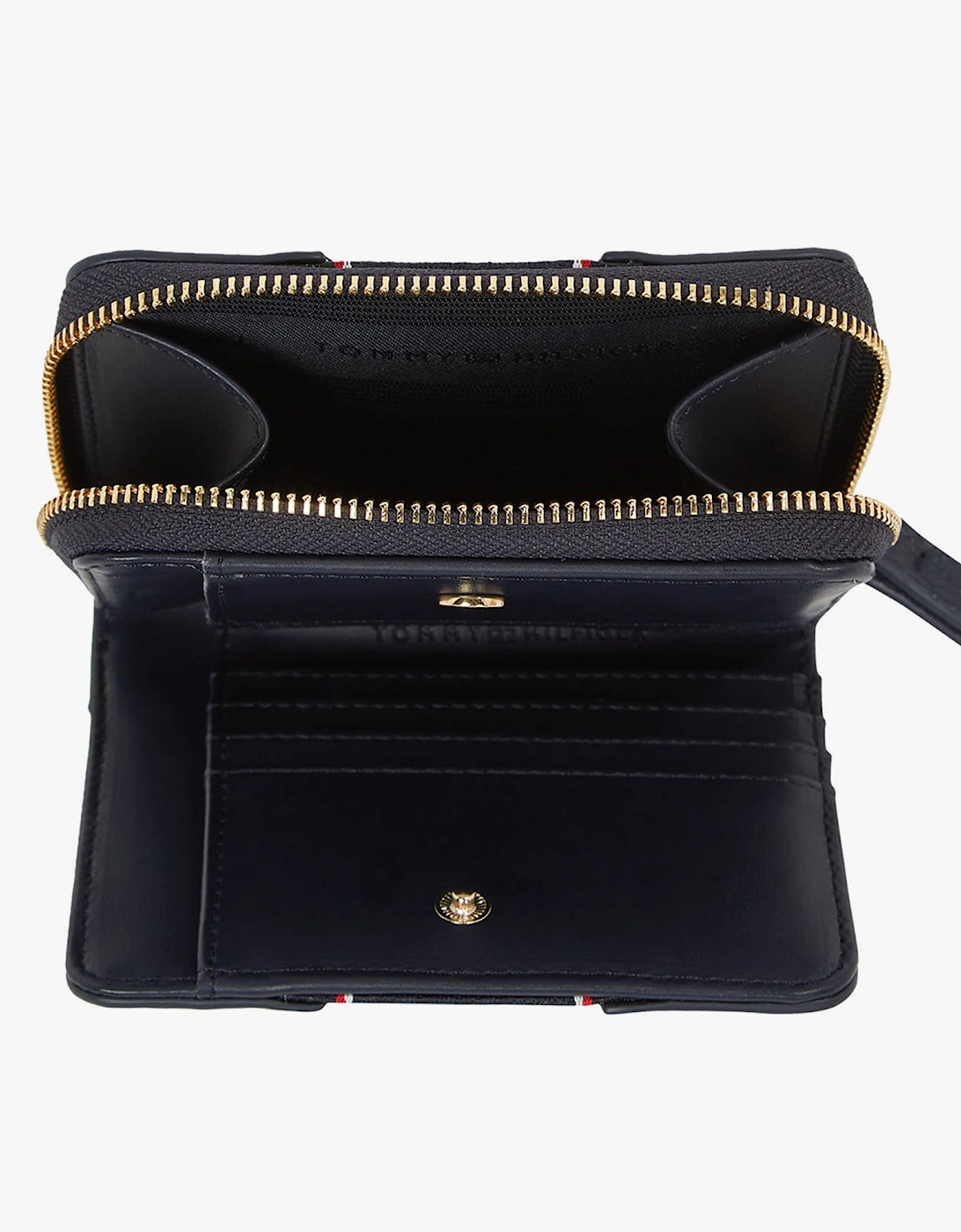 Womens monogram wallet with TH signature Navy