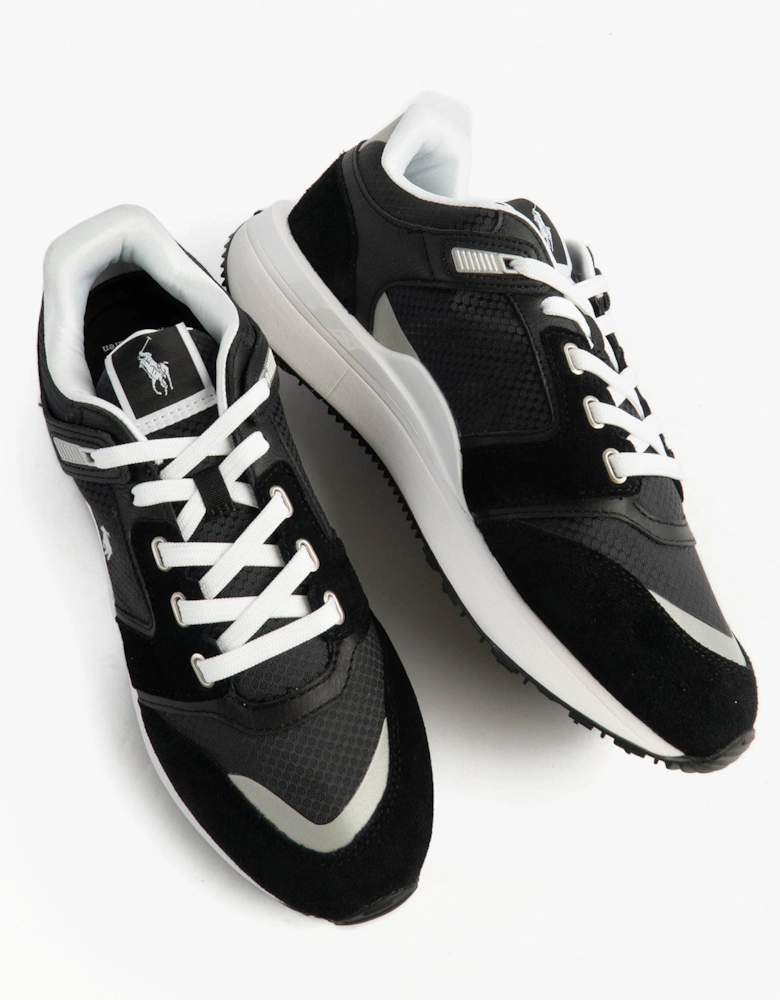 Train 89 V2 Mens Suede Panelled Trainer Black/White