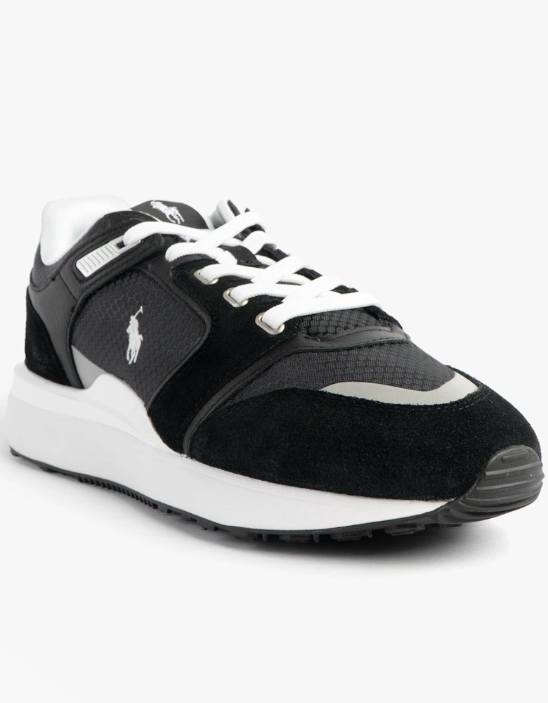 Train 89 V2 Mens Suede Panelled Trainer Black/White