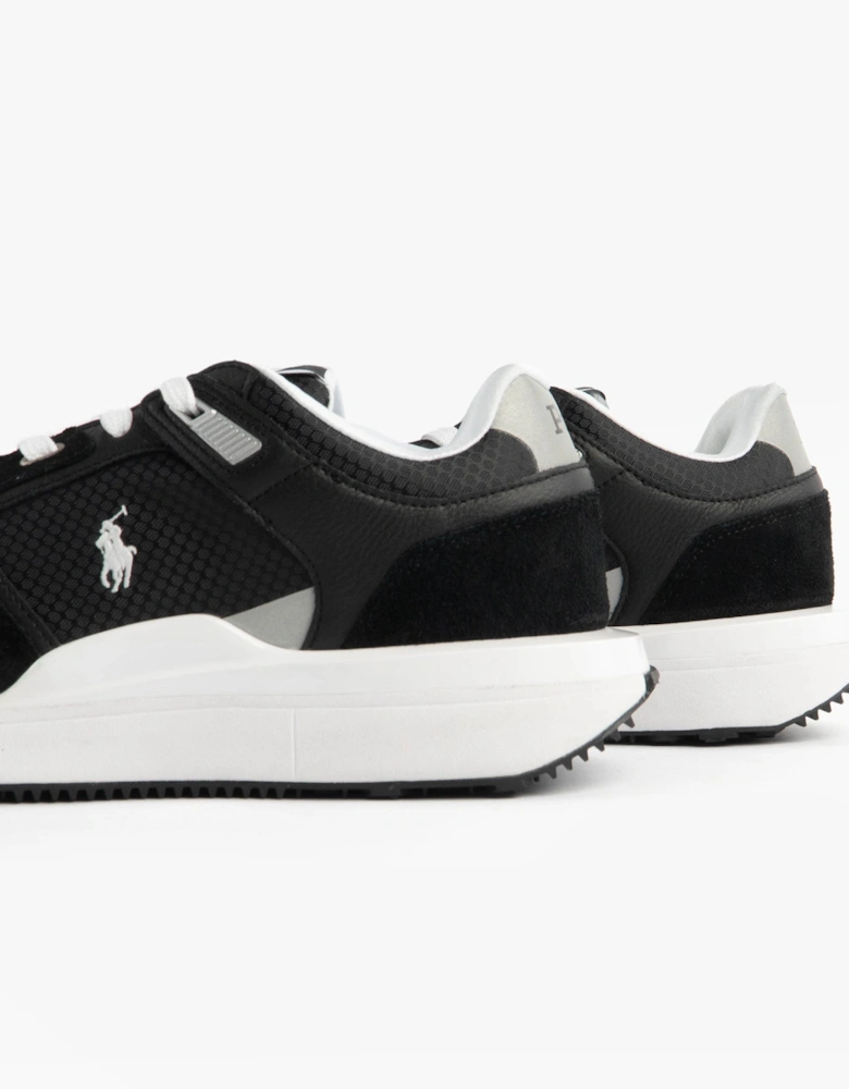 Train 89 V2 Mens Suede Panelled Trainer Black/White