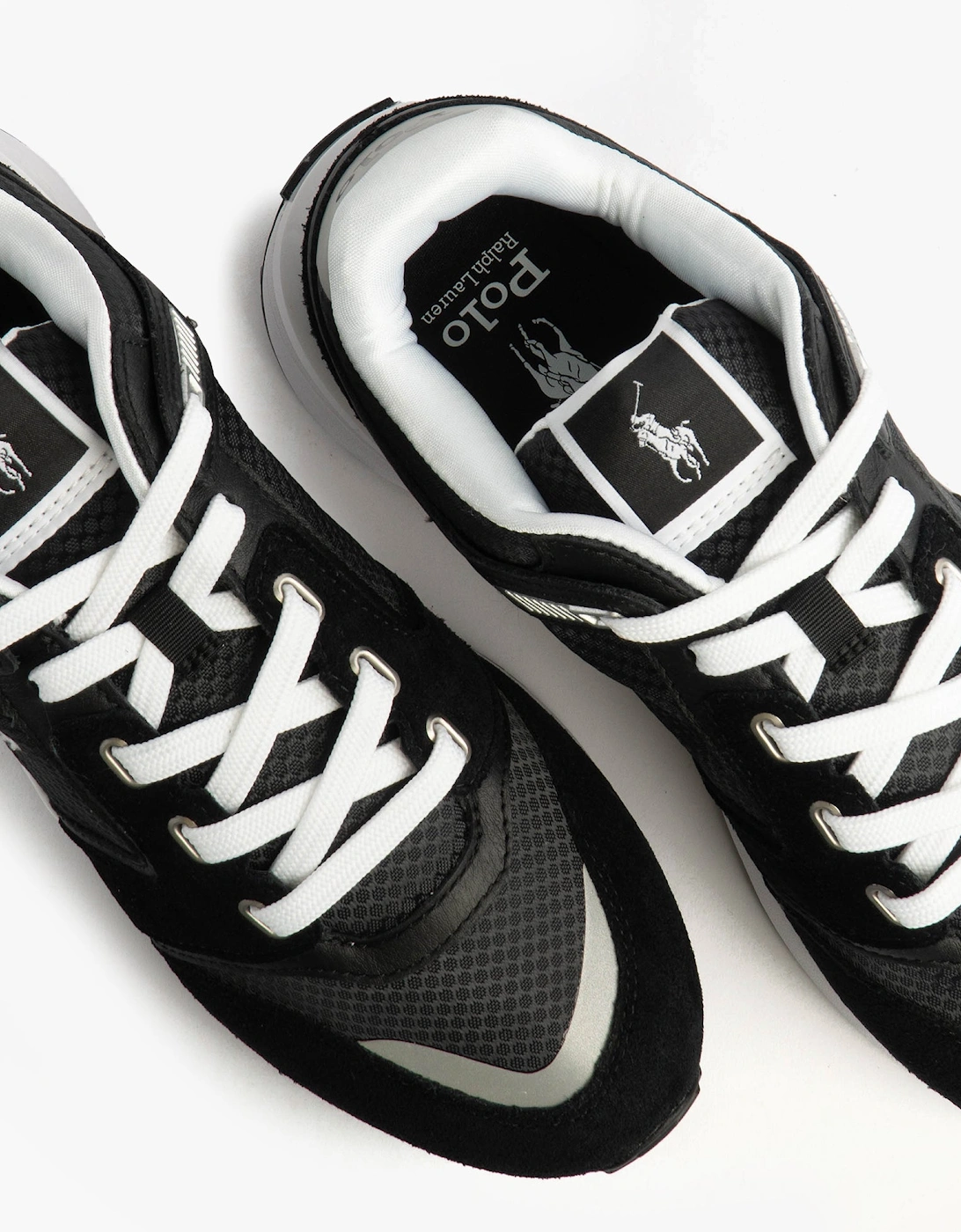 Train 89 V2 Mens Suede Panelled Trainer Black/White