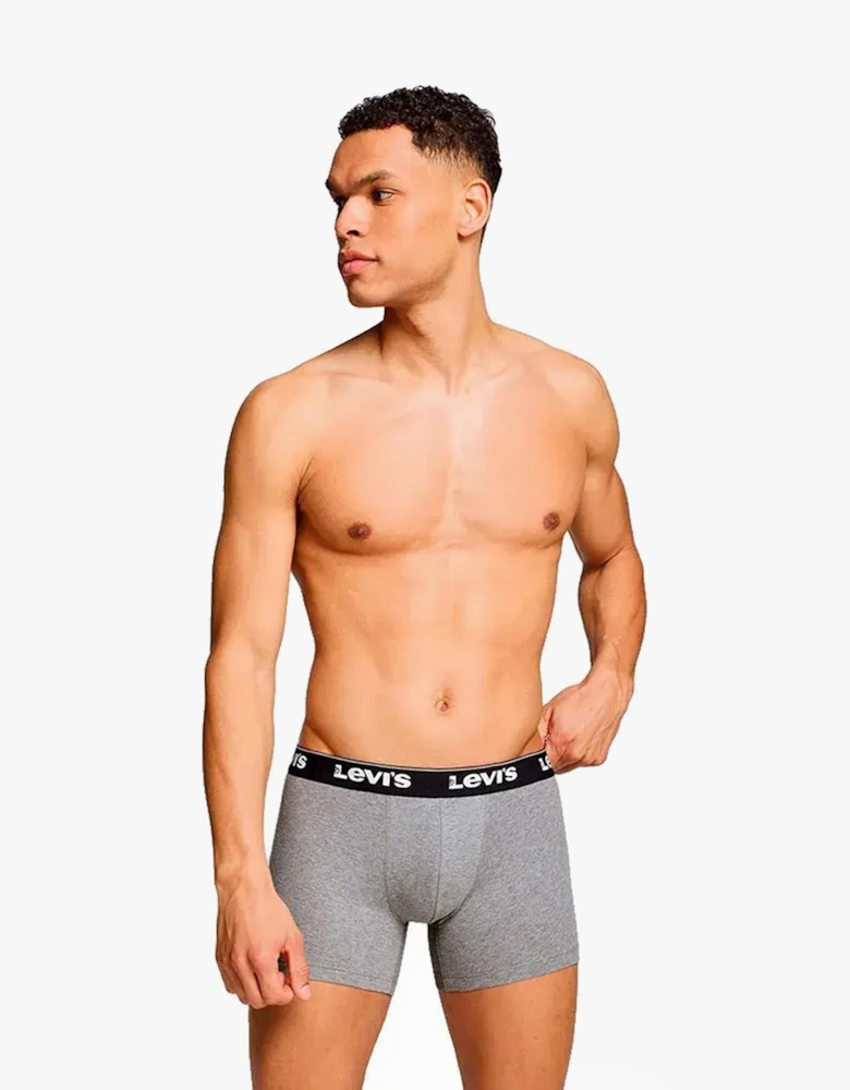 REPEAT LOGO Mens 3-Pack Trunks Grey Combo