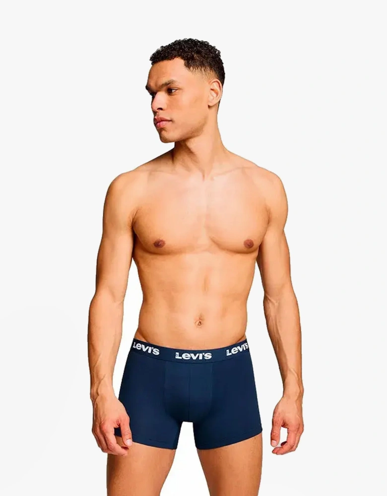 REPEAT LOGO Mens 3-Pack Trunks Navy
