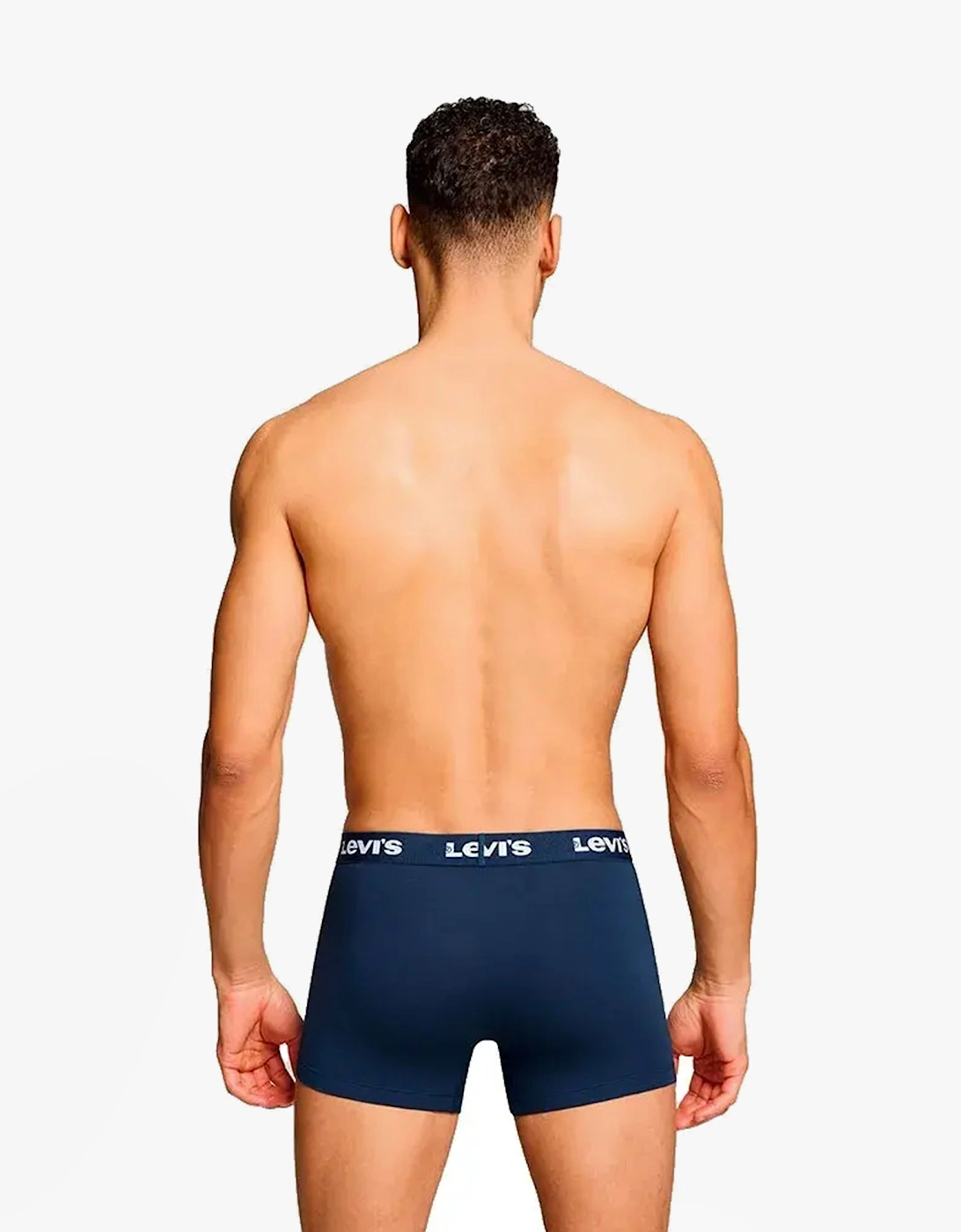 REPEAT LOGO Mens 3-Pack Trunks Navy