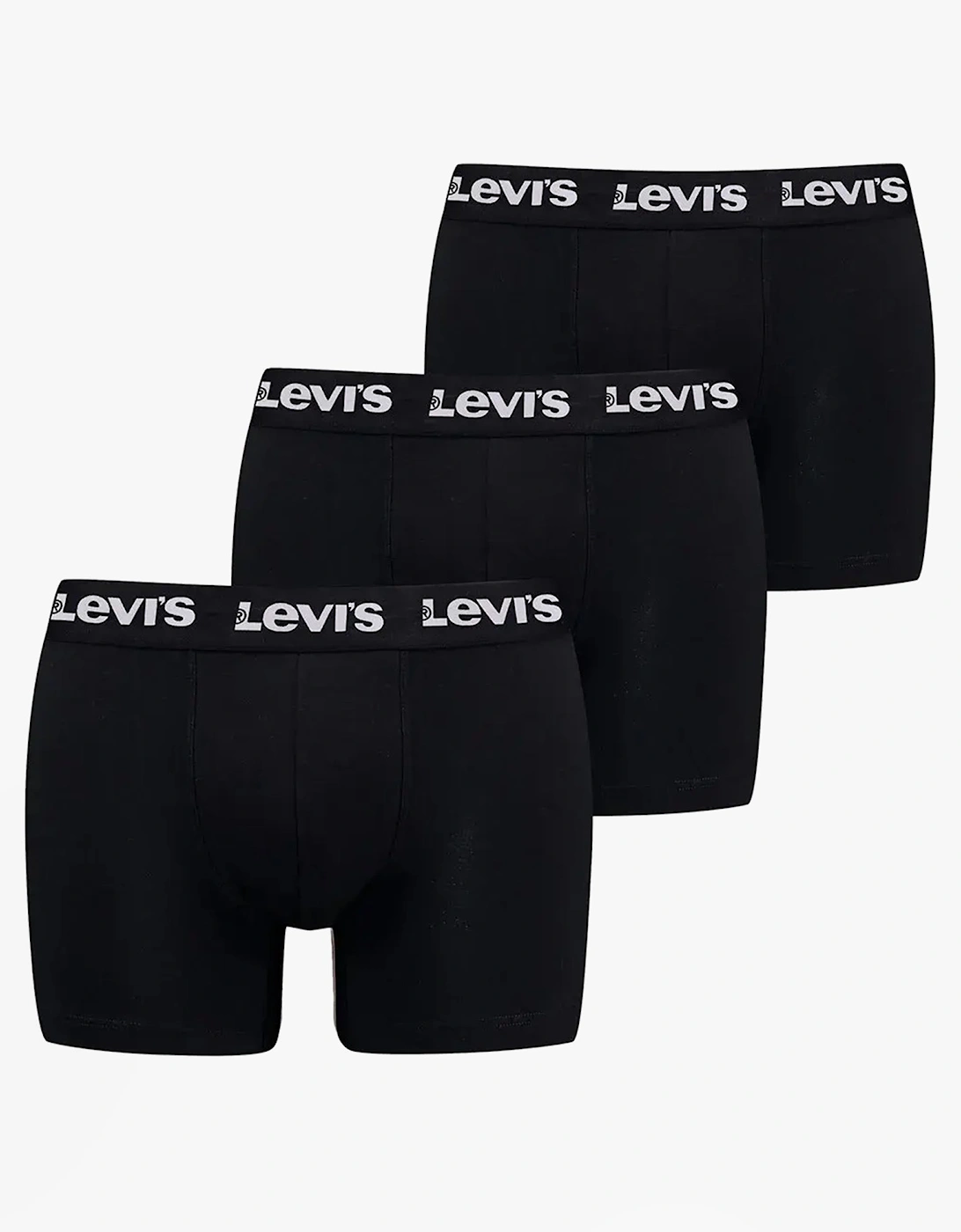 REPEAT LOGO Mens 3-Pack Trunks Black, 5 of 4