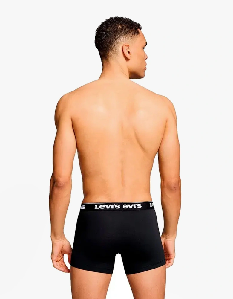 REPEAT LOGO Mens 3-Pack Trunks Black