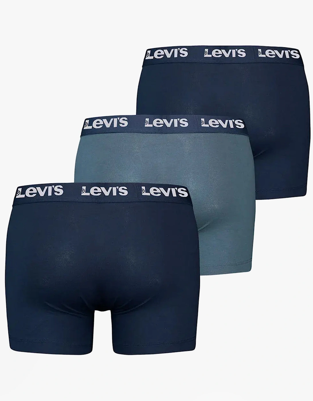 REPEAT LOGO Mens 3-Pack Trunks Navy Combo