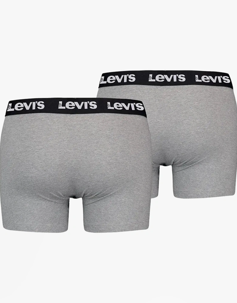 REPEAT LOGO Mens 3-Pack Trunks Middle Grey Melange