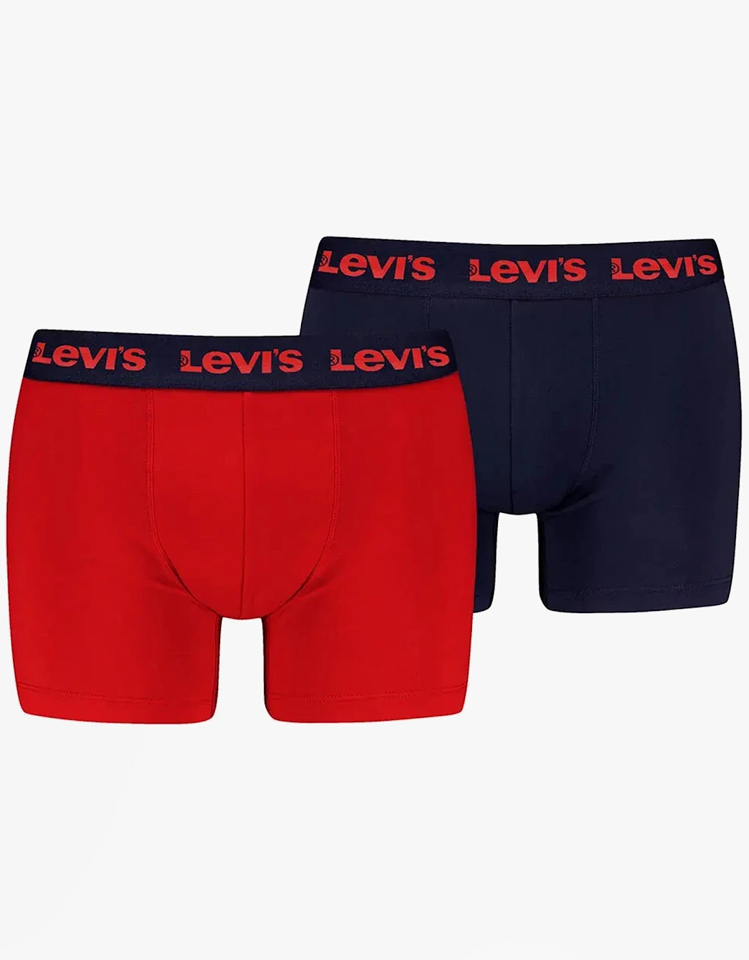 Levi's Men's Levi's REPEAT LOGO Mens 2 Pack Trunks Red Combo