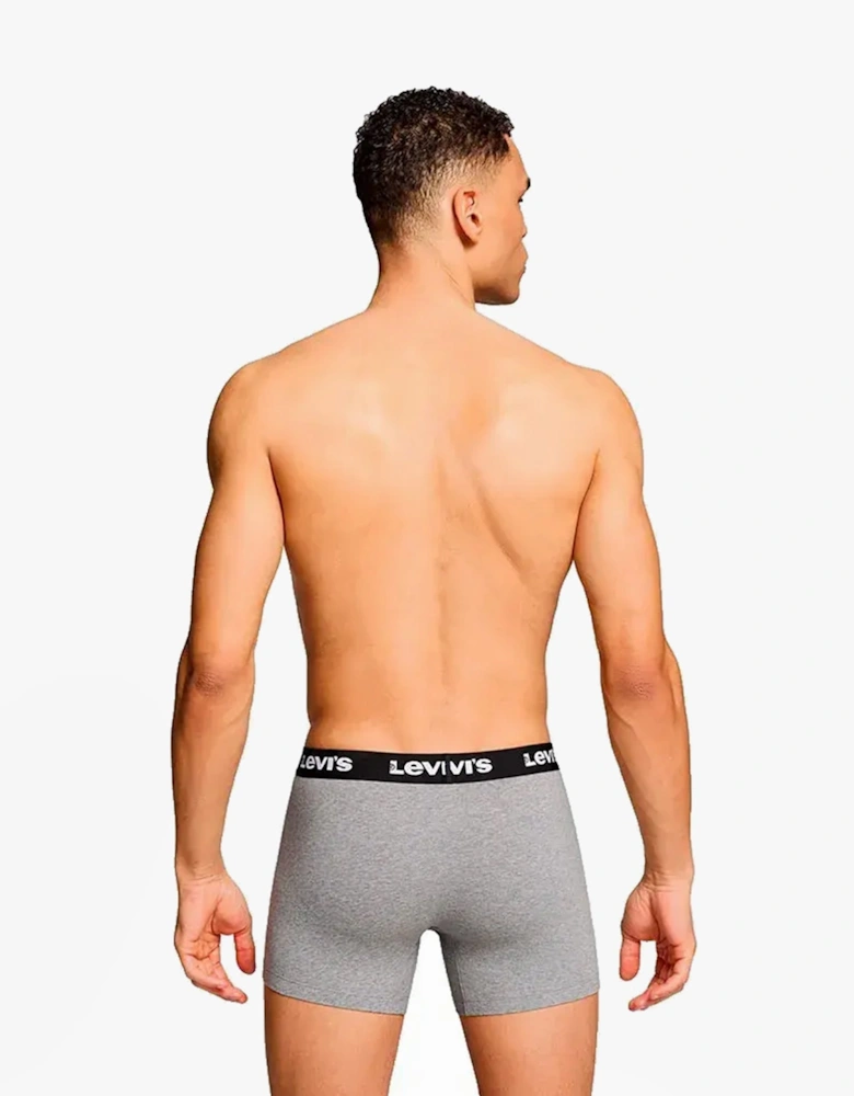 REPEAT LOGO Mens 3-Pack Trunks Middle Grey Melange