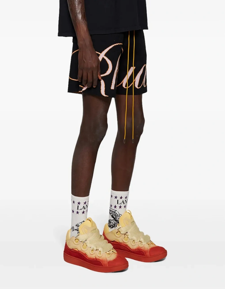 Leather Curb Radiant Sneakers Venus Red