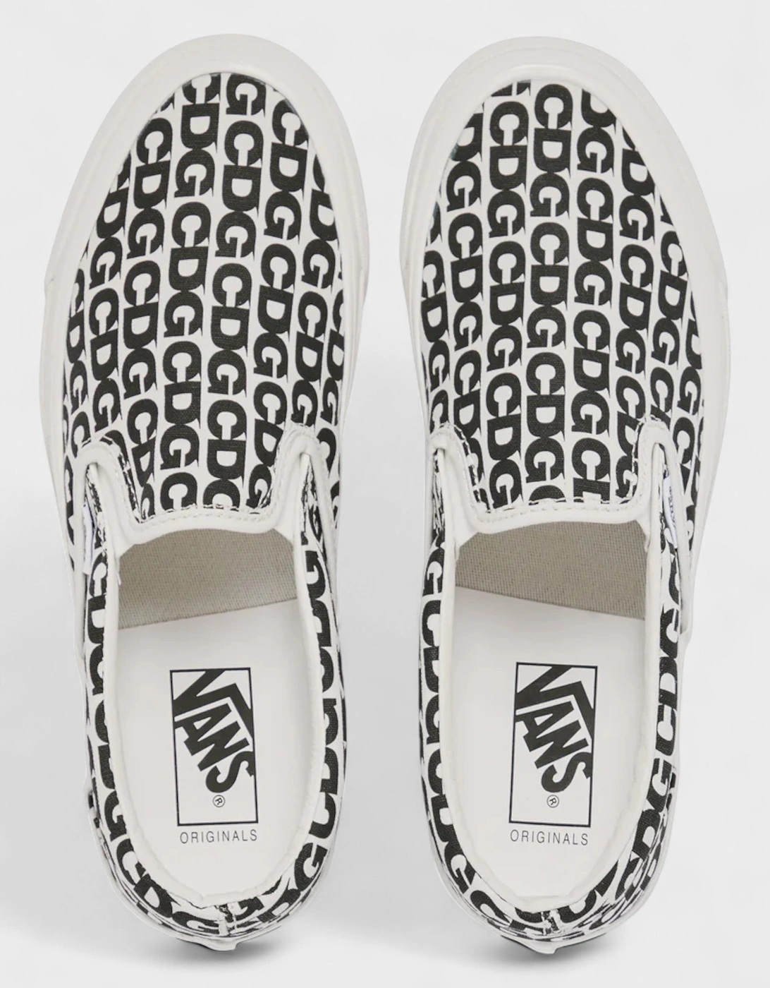 Vault Slip-On LX Comme des Garcons White Black