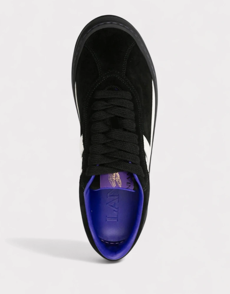 X Future For Men Black Leather Cash Sneakers
