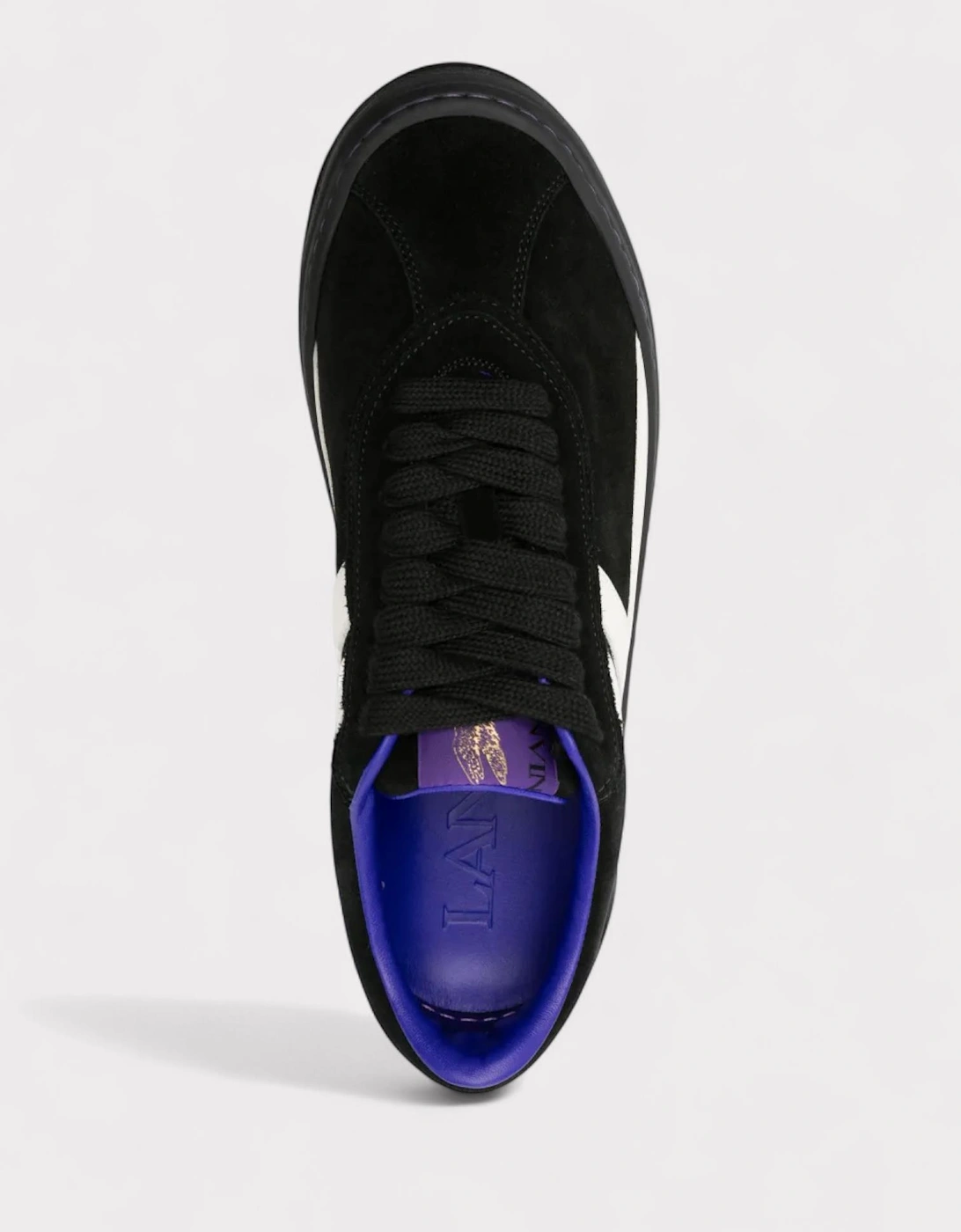 X Future For Men Black Leather Cash Sneakers