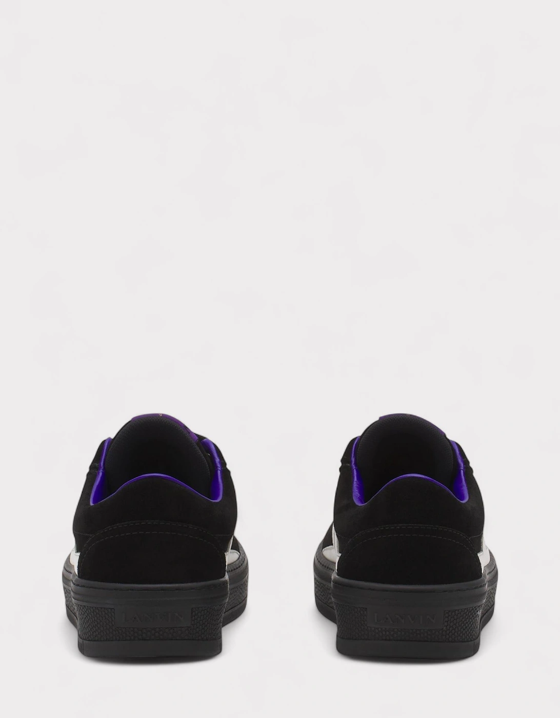 X Future For Men Black Leather Cash Sneakers