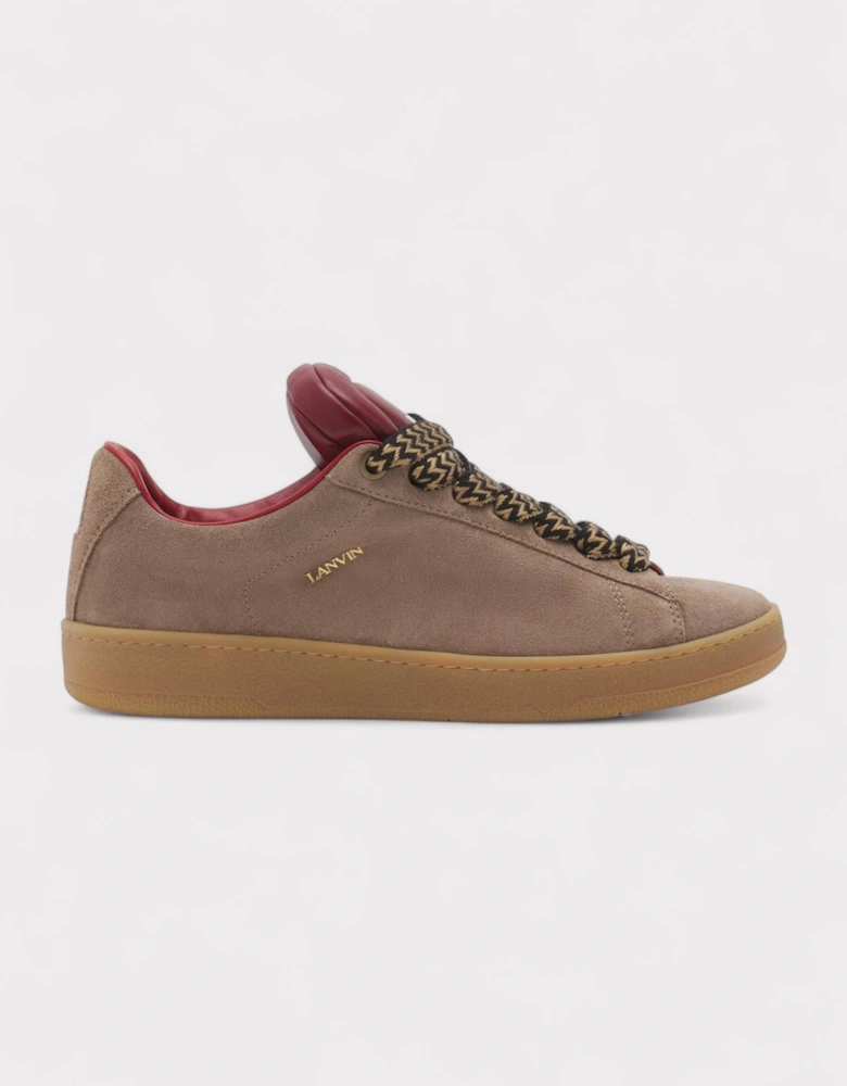 X Future Hyper Curb Sneakers Leather Suede Brown