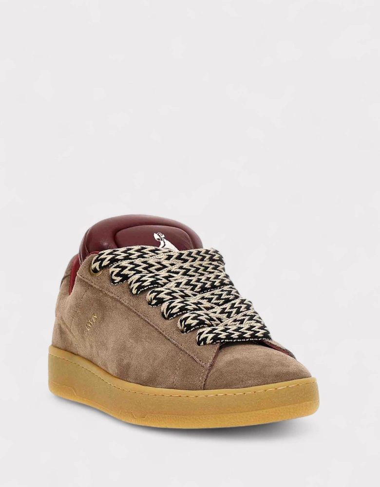 X Future Hyper Curb Sneakers Leather Suede Brown