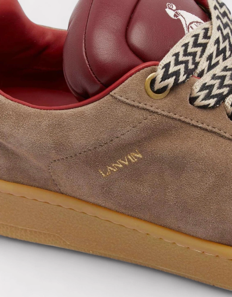 X Future Hyper Curb Sneakers Leather Suede Brown