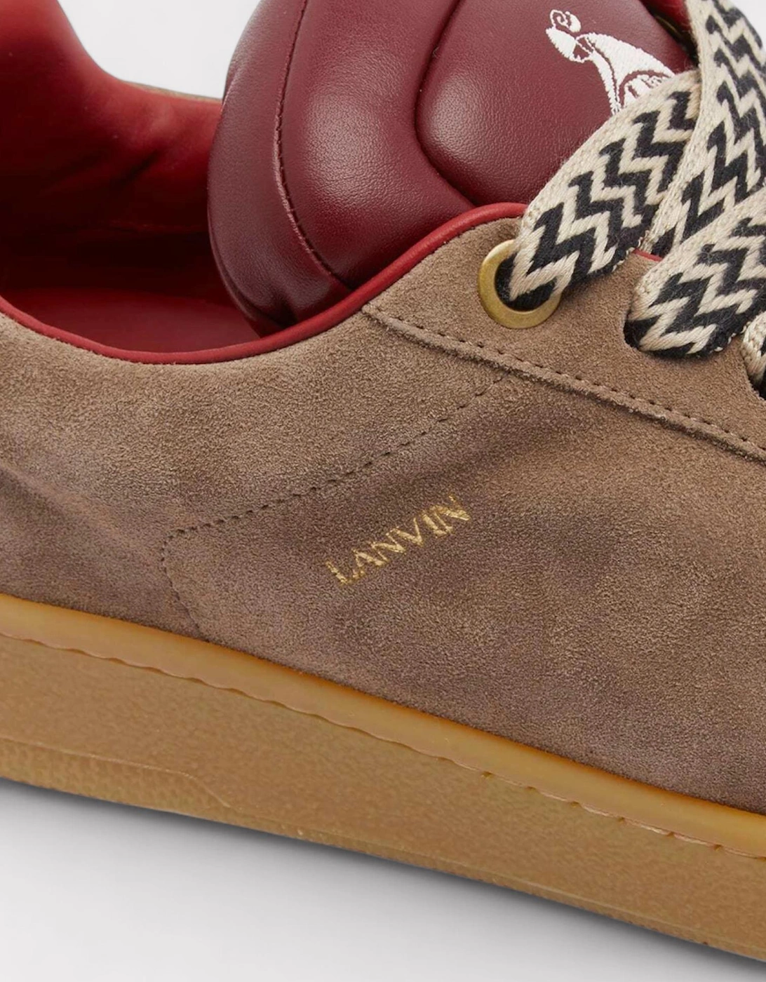X Future Hyper Curb Sneakers Leather Suede Brown