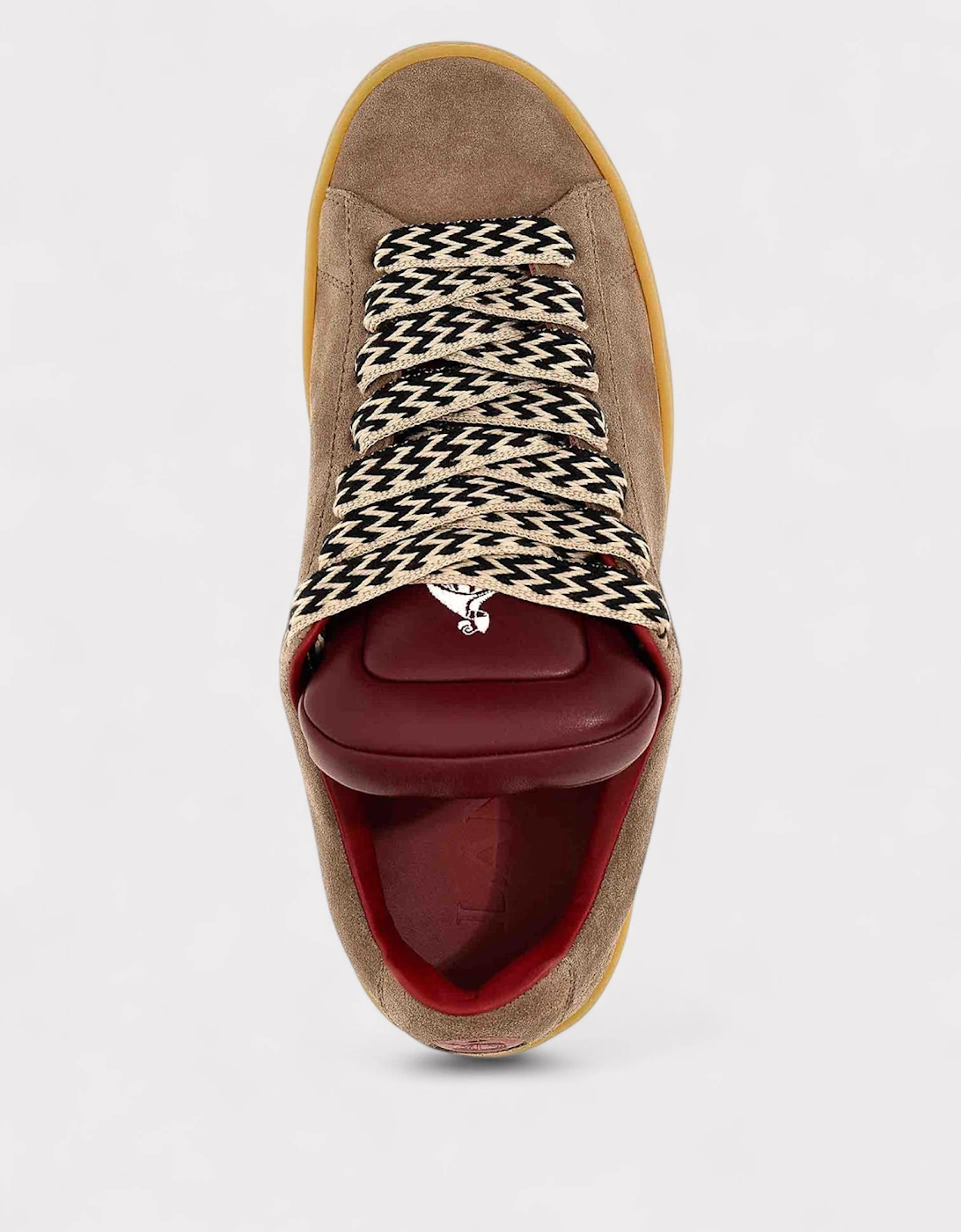 X Future Hyper Curb Sneakers Leather Suede Brown