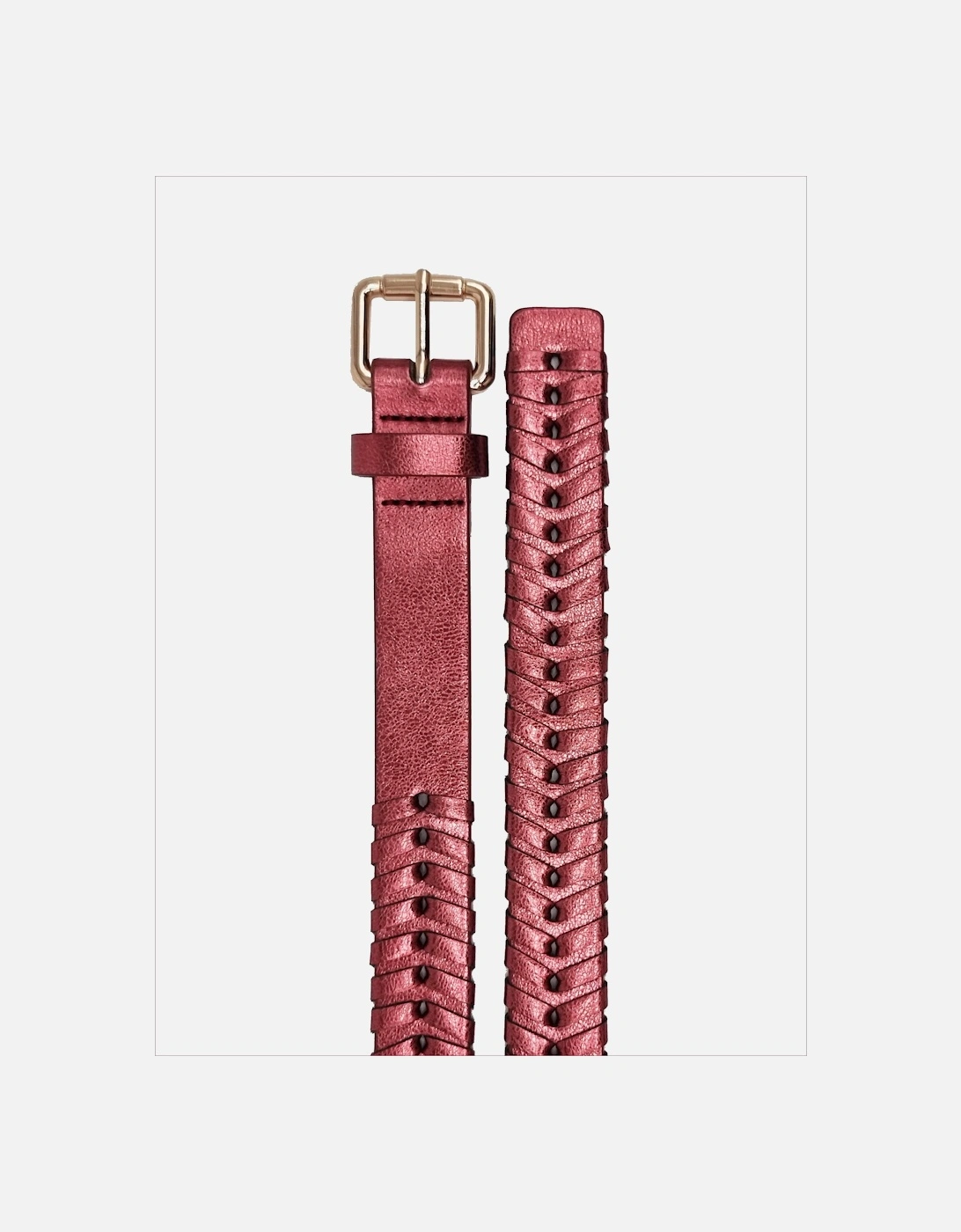 Bradley Woven Belt-Pink