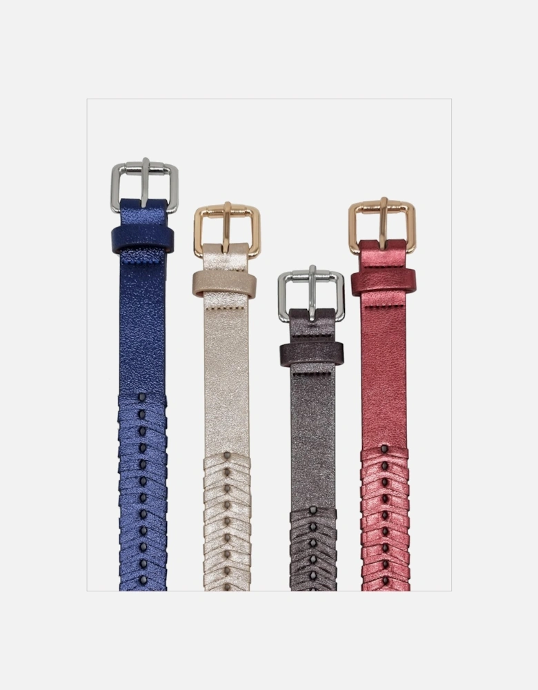 Bradley Woven Belt-Pink