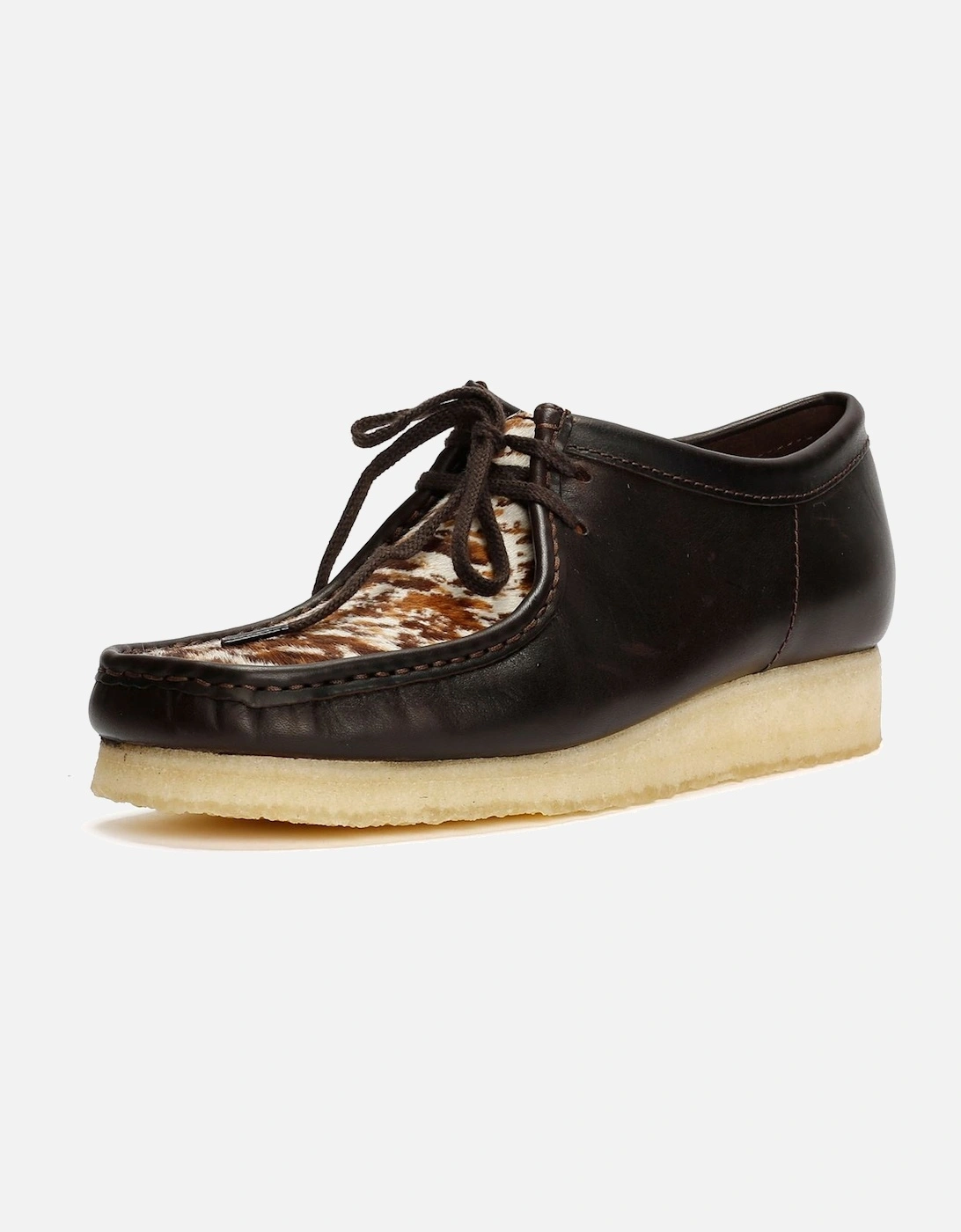 Originals Wallabee Cow Print Leather Men's Brown Shoes
