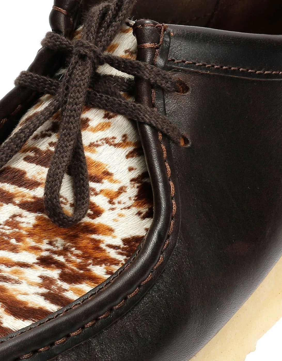 Originals Wallabee Cow Print Leather Men's Brown Shoes