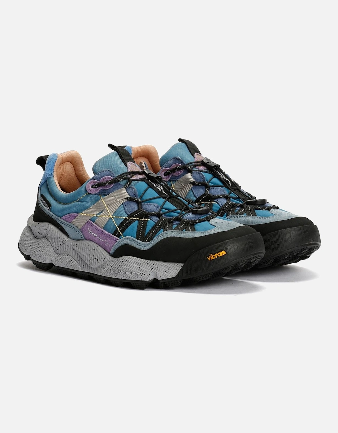 Women's Flower Mountain Iwano Suede/Nylon Black/Blue Trainers - Size: UK 5 / eu 38 / us m5.5 - w7
