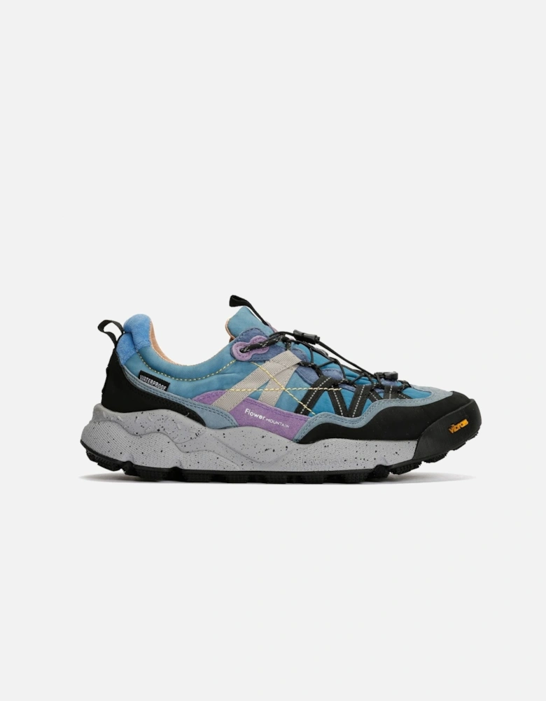 Iwano Suede/Nylon Black/Blue Trainers