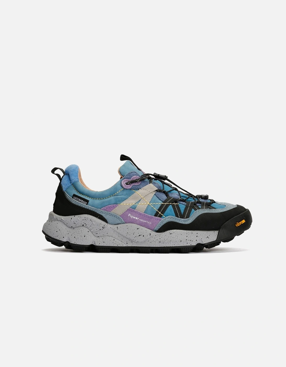 Iwano Suede/Nylon Black/Blue Trainers