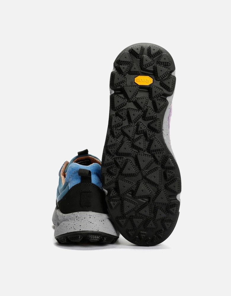 Iwano Suede/Nylon Black/Blue Trainers