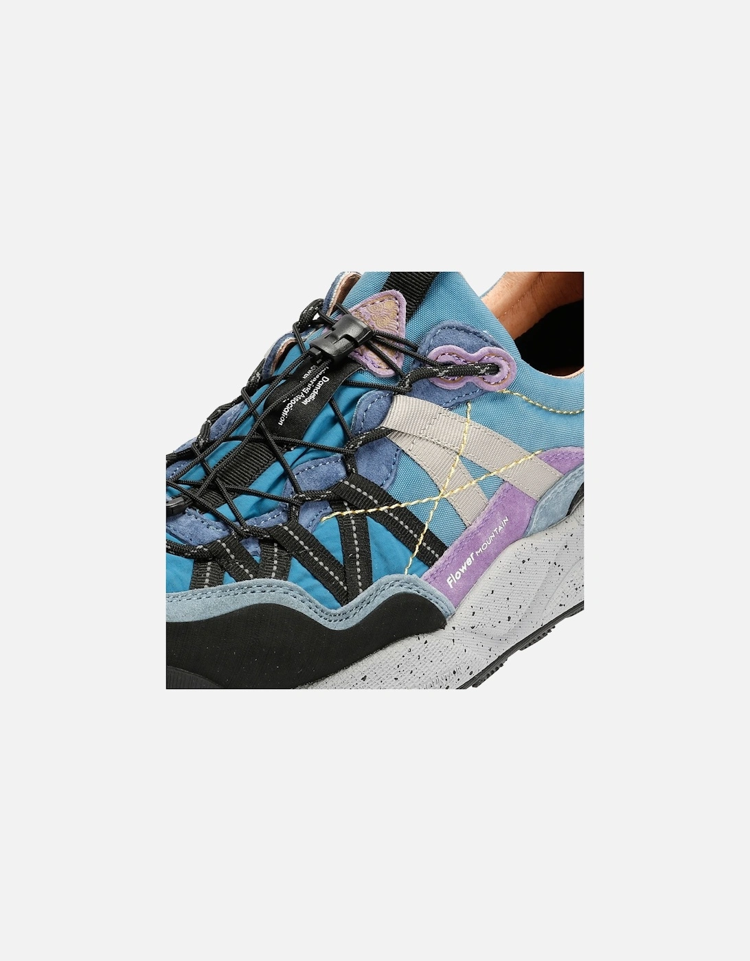 Iwano Suede/Nylon Black/Blue Trainers