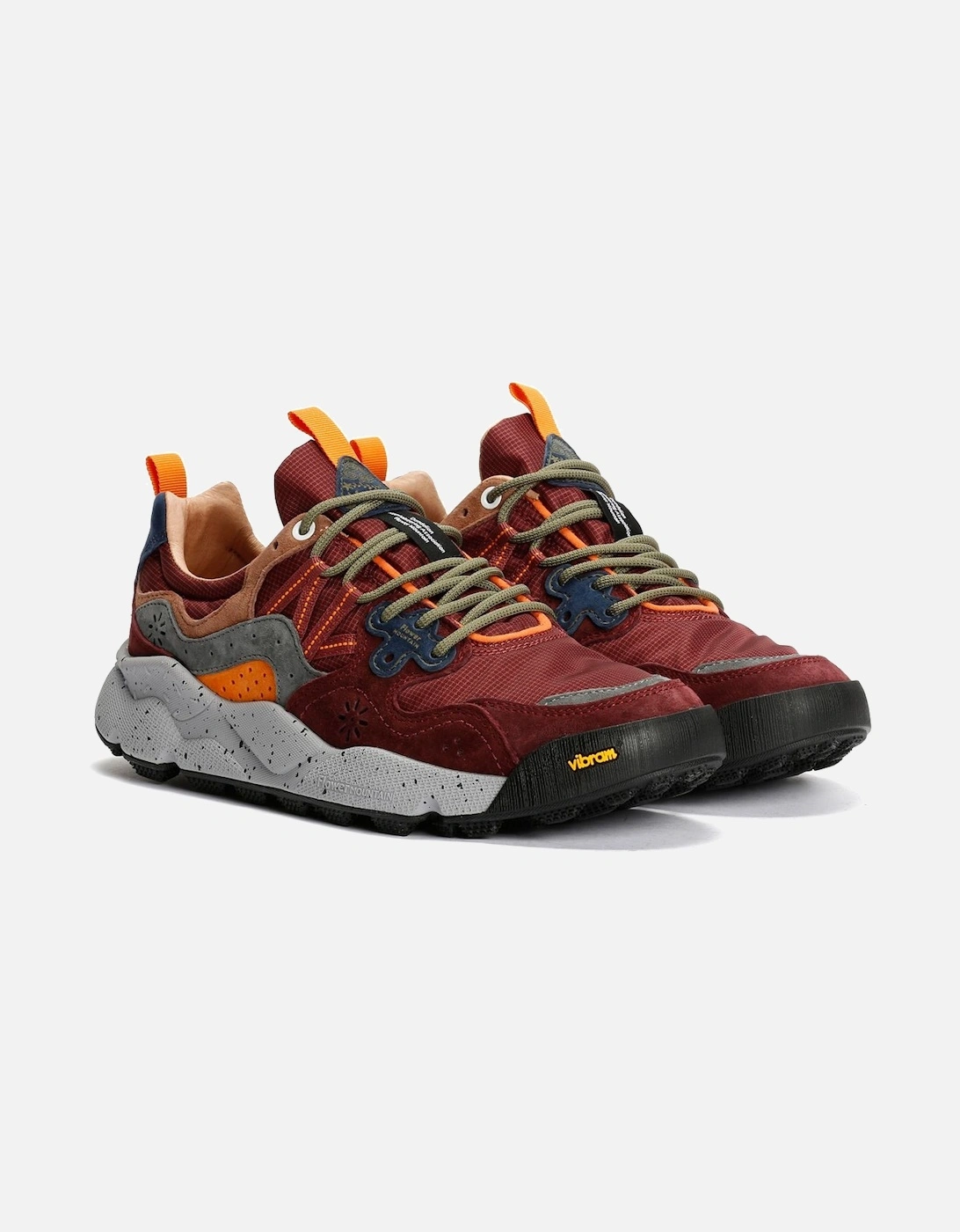 Yamano 3 Perfomance Grey/Burgundy Trainers, 9 of 8